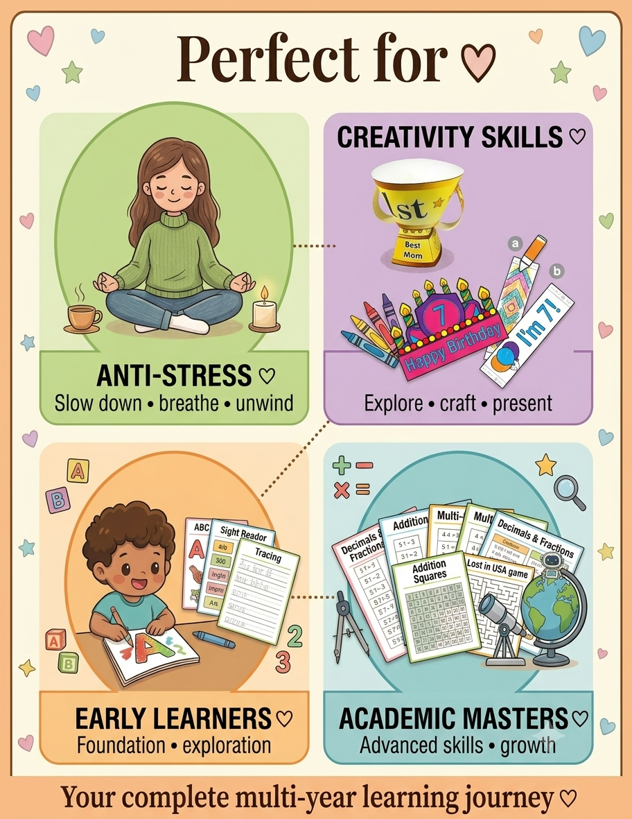 VIXABYTE Original Learning Bundle — Screen-Free Learning + Wireless Printer