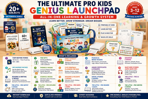 VIXABYTE Original Learning Bundle — Screen-Free Learning + Wireless Printer